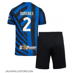 Inter Milan Denzel Dumfries #2 Kotipaita Lapsille 2024-25 Lyhythihainen (+ shortsit)